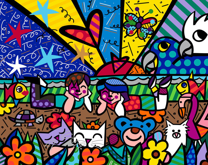 Romero Britto - Rebecca Siqueiros