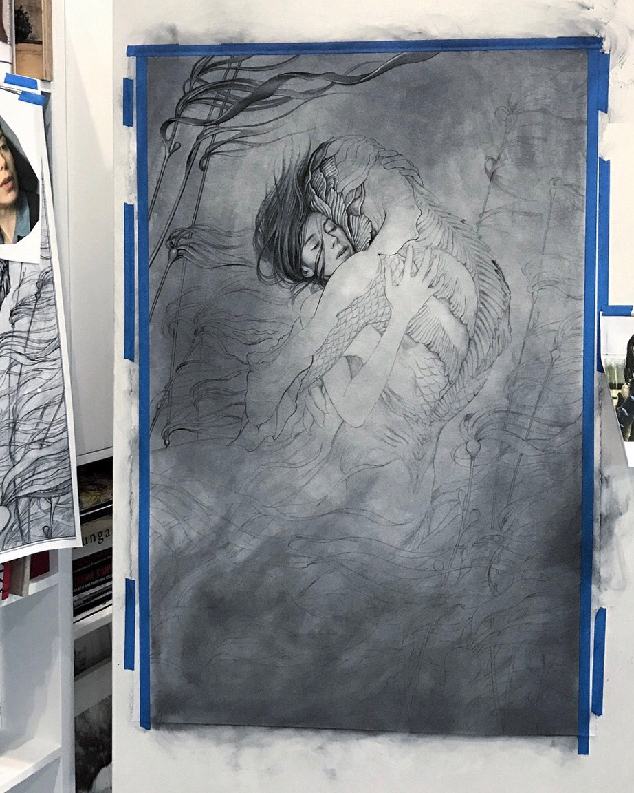 jamesjean-poster-shapeofwater-wip