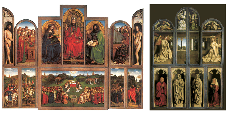 The-Ghent-Altarpiece-open-left-and-closed-right-Image-copyright-Ghent-Kathedrale